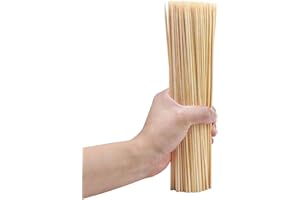 AERISQUE 200PCS 12 inch Bamboo Skewers for BBQ,Appetizer,Kabob,Fruit,Cocktail,Chocolate Fountain,Grilling,Kitchen, Crafting and Party. More Size Choices 6"/8"/10"/12"/36"