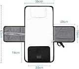 Lekebaby Portable Nappy Changing Mat with Wipe-Pocket Head Cushion Quilting view 4