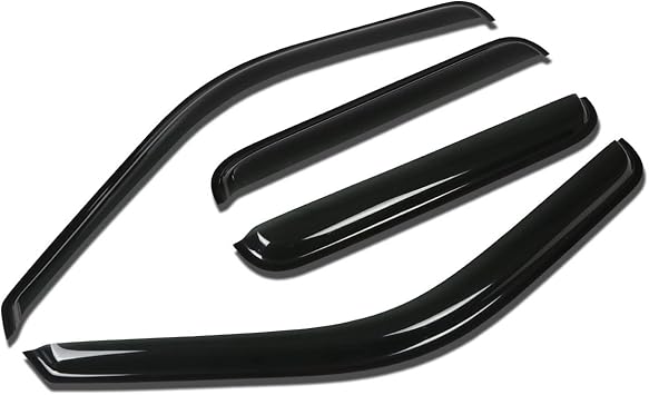 Dna Motoring Wvs 047 Window Vent Visor Deflector Rain Guard Dark Smoke Side Window Wind Deflectors Visors Amazon Canada