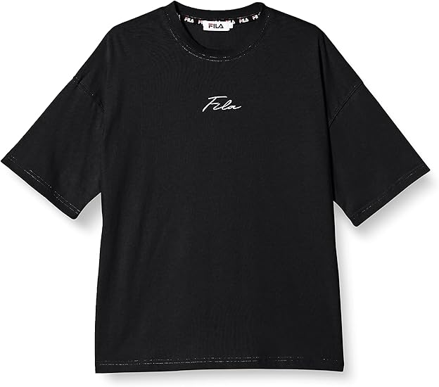 Amazon フィラ Tシャツ ワンポイント ロゴ 筆記体刺繍 おしゃれ デザインロゴtシャツ Fh73 Tシャツ カットソー 通販