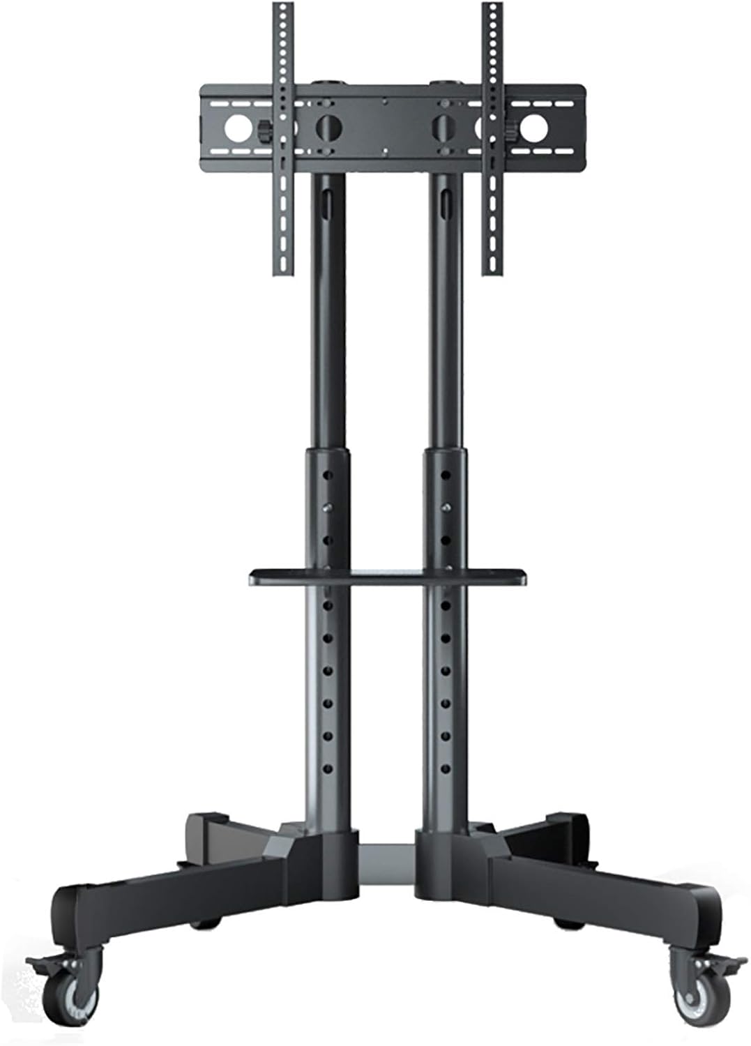 Adjustable Height TV Stand for 32"65" TV, Floor TV Cart with Storage