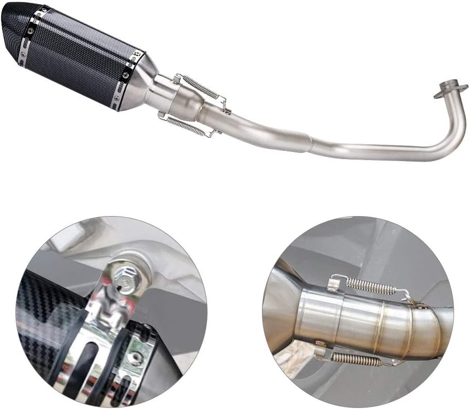 Kemimoto Compatible with Grom MSX125 Low Mount Exhaust Slipon Muffler