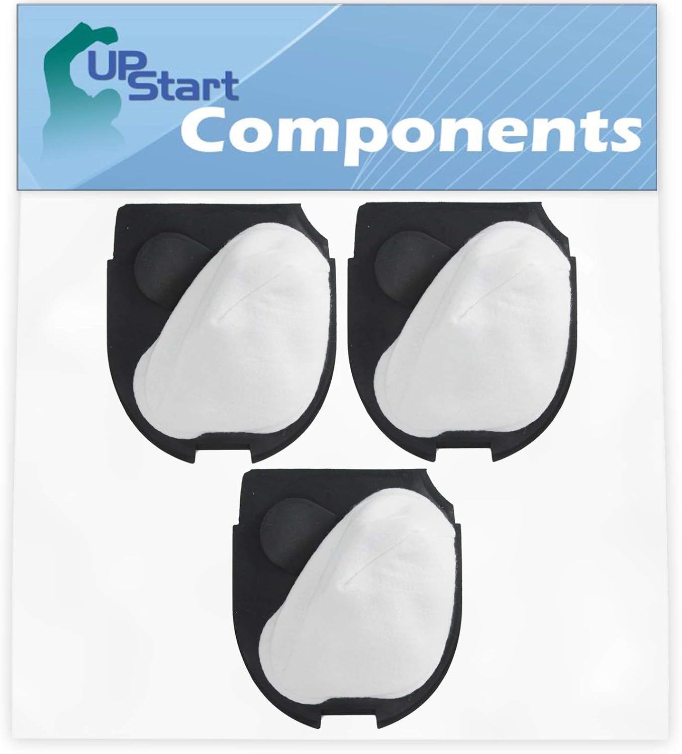 3-Pack DCF-11 Filter Replacement for Eureka Quick UP 71B, 71, 41A, 70A, 71A, 71AV & Eureka 39657, Eureka DCF 11 Vacuum Cleaners - Compatible with Eureka DCF-11 62558A Filter