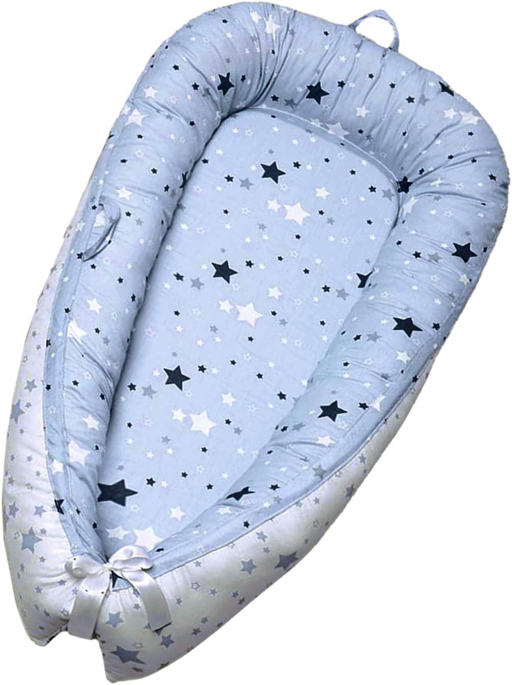 NiceTime Baby Lounger,Newborn Baby Bassinet,Portable Super Soft Cosleeping Baby Bed, Cocoon Snuggle Bed