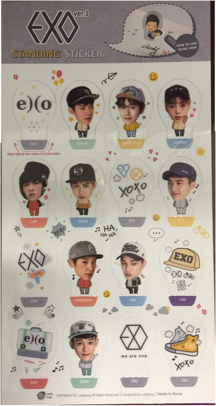 Kpop EXO Standing Sticker (EXO)