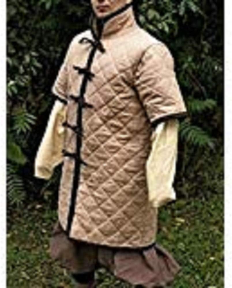 Medieval thick collectables Camel color padded armor gambeson halloween