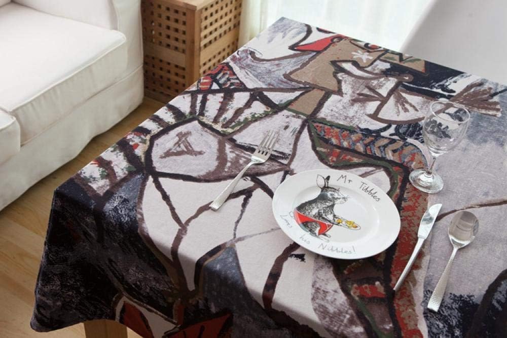 ASDEWQ Modern Ethnic Style Tablecloths, Classical Personality Printed