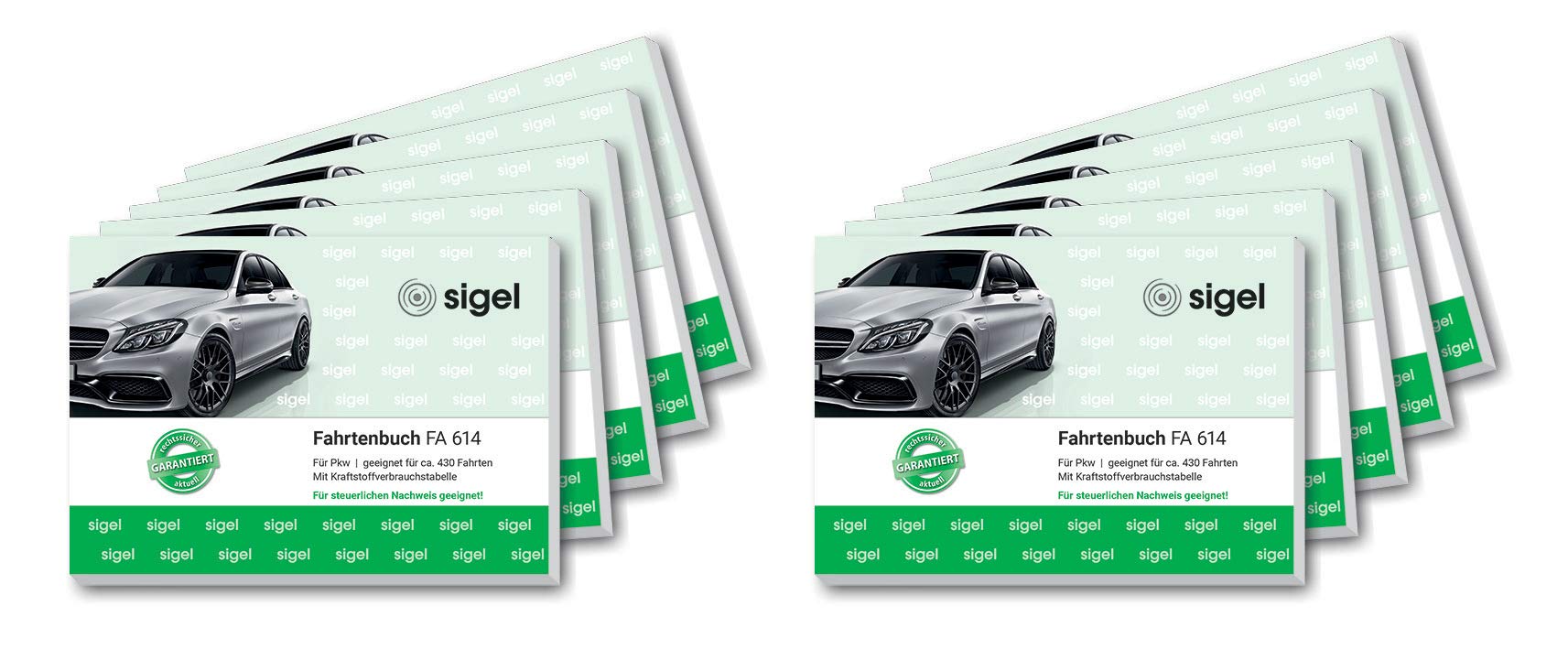 Sigel Travel Book for Cars A6 Size Pack of 10