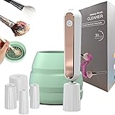 Luslife Electric Makeup Brush Cleaner Machine, Integrated Cleaning and Drying Makeup Brushes & Tools, Low-Frequency Make Up Brush Cleaner Machine