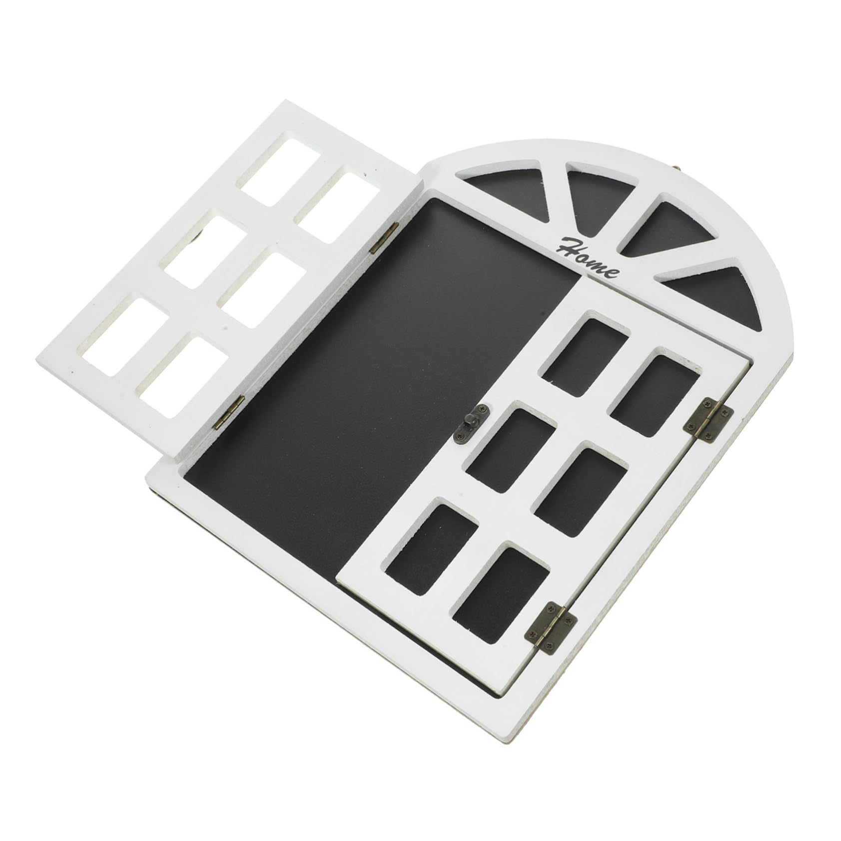 FUNOMOCYA Wooden Window Chalkboard Hanging Decor for Message and Menu Vintage Style for Bars Pubs Restaurants and Home Use Erasable Easy Clean