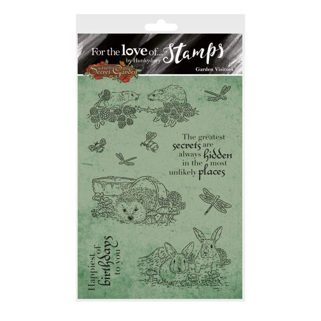 Hunkydory for The Love of Clear Stamp Set FTL659 Garden Visitors