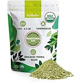 BALIBETOV Organic Yerba Mate, 2.2 lb Loose Leaf – Unsmoked Pure Leaf, Clean Natural Energy, Gluten-Free & Vegan