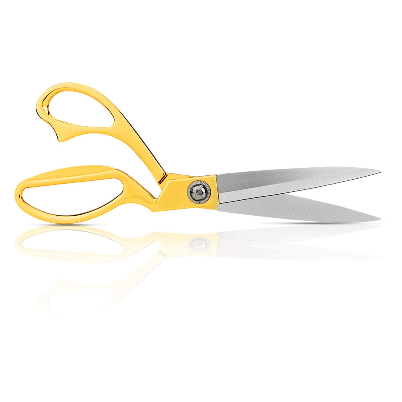 Heavy Duty Sewing Scissors 8 inch - Professional Stainless Steel Tailor Scissor Shears for Fabric Leather Dressmaking Tailoring Artists Students Dressmakers, Gold