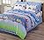 6-Piece Kids Cars Bus Tractor Bed In A Bag Comforter Set & Sheet Set, Twin