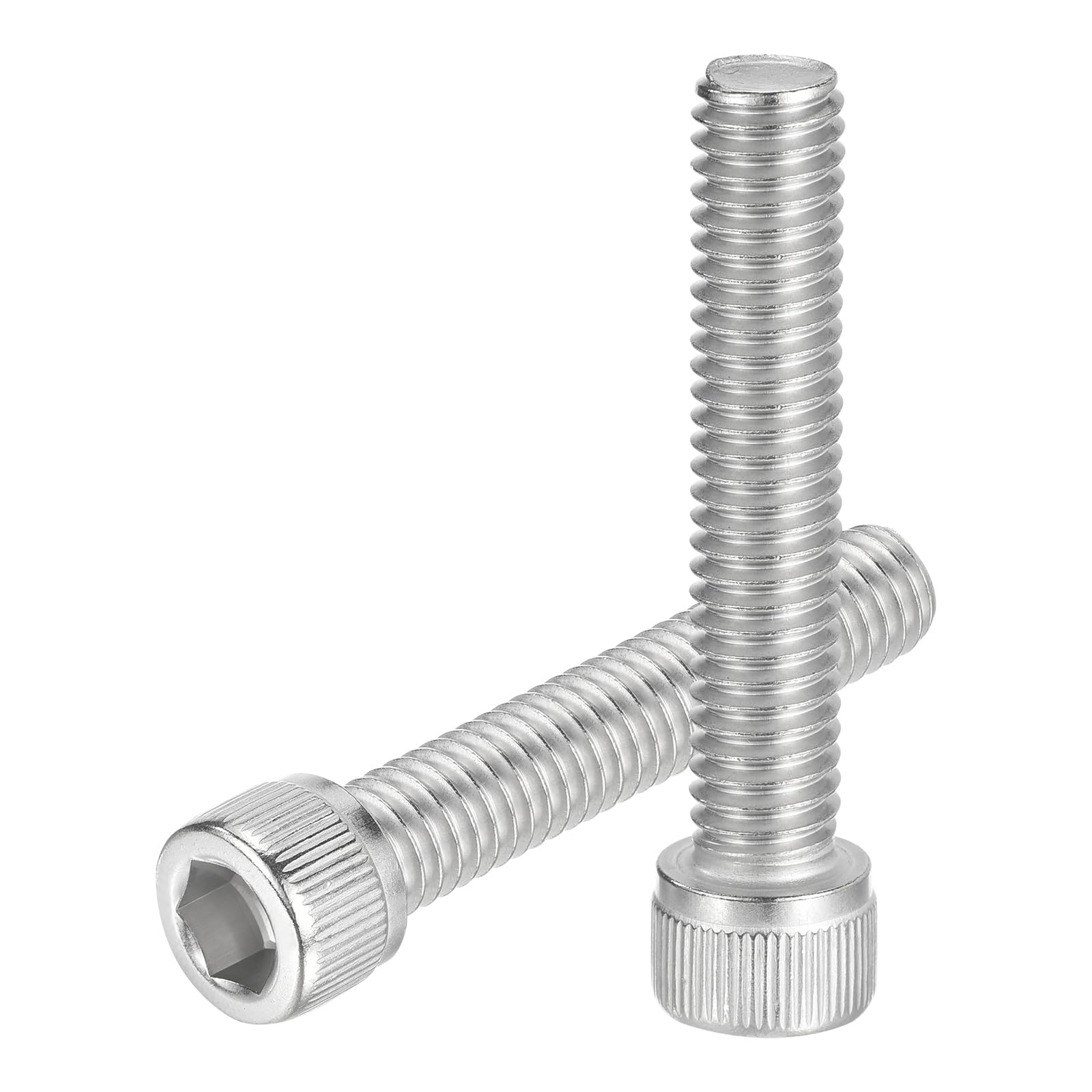 uxcell Hex Socket Bolts (3/8"-16x2"), 304 Stainless Steel Hex Socket Drive Screw, Silver Tone, 10 Pcs โ image 1