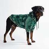 Spark Paws Dog Hoodie – Premium Dog Sweater for Small, Medium, and Large Dogs | Warm Outfits for French Bulldogs, Pitbull, Puppy, Winter Jacket Alternative - Green Skydye, 4XL