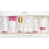 Pure Fiji Body Collection 7pacs- Bath and Body Gift Set with Body Mist,Body Oil, Lip Balm, Body Butter, Lotion, Hand Creme, Coconut Crush- Travel Size, Guava