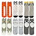 Qteland Unisex Baby Knee High Stockings Tube Socks for Kids 6-pack