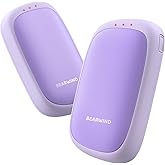 Bearwind Electric Hand Warmers Rechargeable - 2 Pack Magnetic Pocket Heater Handwarmers with AI Chips, Portable Hunting Gear, Reusable Winter Essentials, Gift Ideas for Men, Women, Outdoor