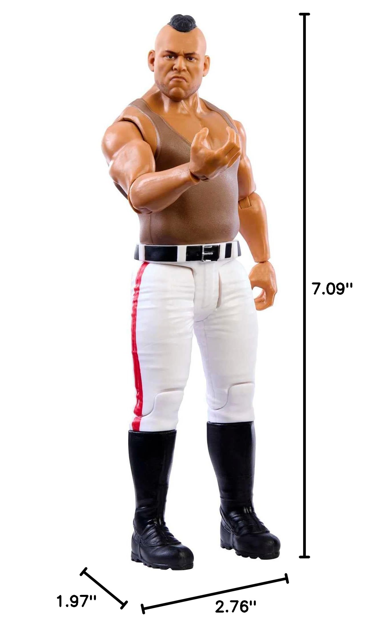 Mattel WWE Roman Reigns - Figura De Acción Básica, 10 Puntos De Articulación Y