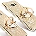 OCYCLONE Galaxy S8 Case, Glitter Luxury Cute Phone Case for Women Girls with Kickstand, Bling Diamond Rhinestone Bumper with Ring Stand Compatible with Galaxy S8 Case for Girl Women - Gold