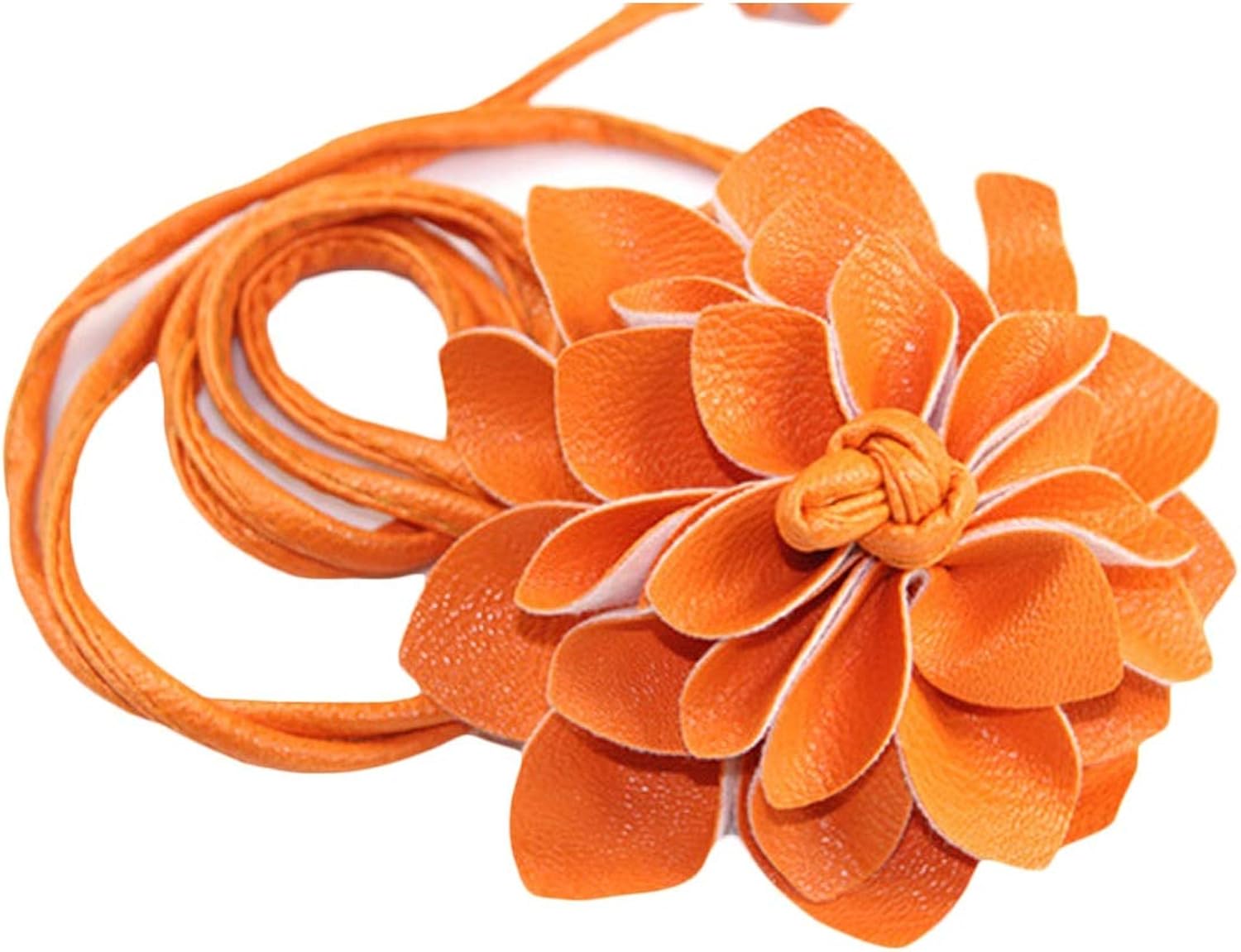 Thin Casual Belt For Women Leather Belt Female Straps Lady Leather Stretch Belt three-dimensional Waist Belt