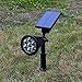 Solar spotlights outdoor 7 led multi color Solar Garden Lights for the patio law garden (changing & fixed color) 2 pack