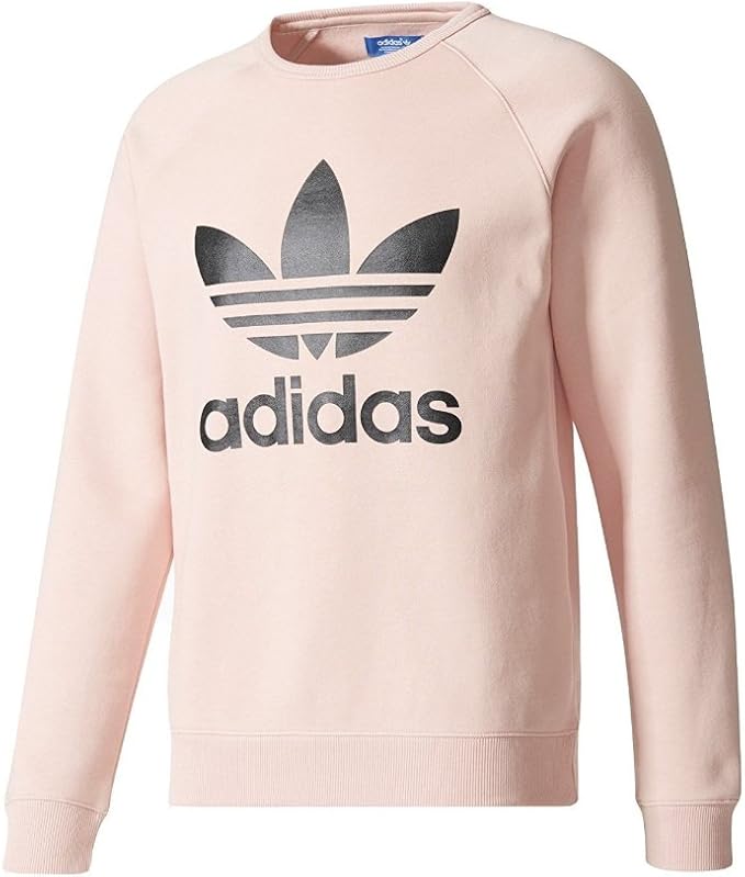 Amazon アディダス Adidas アディダス クルーネックスウェット トレーナー ピンク Trefoil Crew Sweatshirts Pink Bq7527 90 S 並行輸入品 フィットネス トレーニング スウェット パーカー 通販