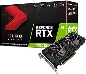 PNY GeForce RTX 2060 Super 8GB XLR8 Gaming Overclocked Edition Graphics Card (VCG20608SDFPPB-O)
