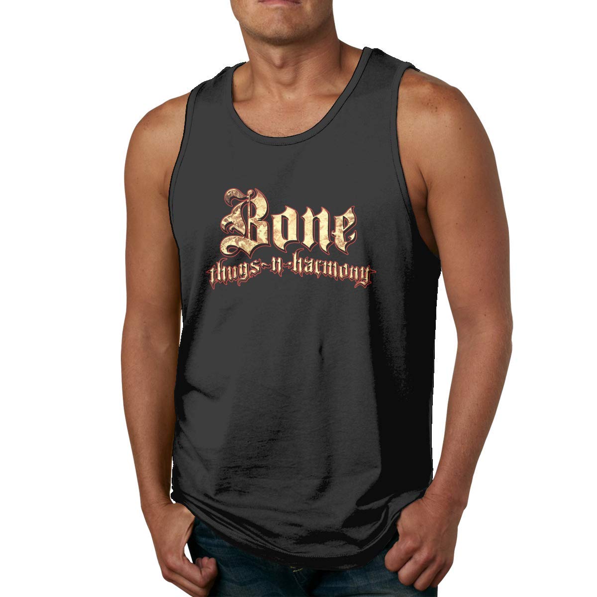Macwe Bone Thugs N Harmony Man Workout Sleeveless Tank Top Summer Sport Tees Shirts