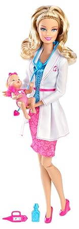 Mattel Barbie X9075 - Ich wäre gern Kinderärztin und Baby, Puppe