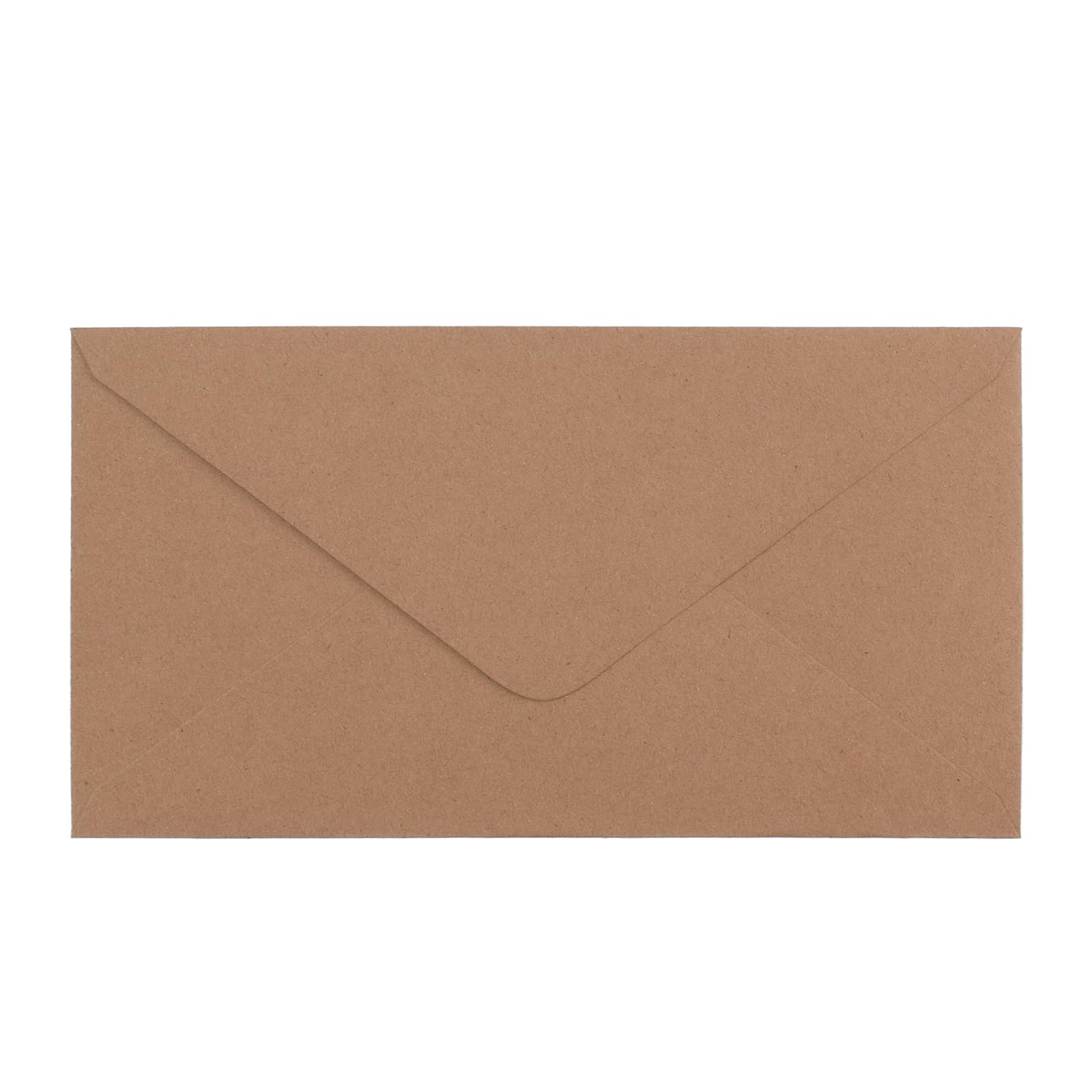 Florence Envelopes White Brown 120 GMS - Envelopes to Peel and Seal - 8.27 x 4.33 Inch - Luxuy Texture - Plain Gift Envelopes for Your Card Making Supplies and Scrapbook Accessories