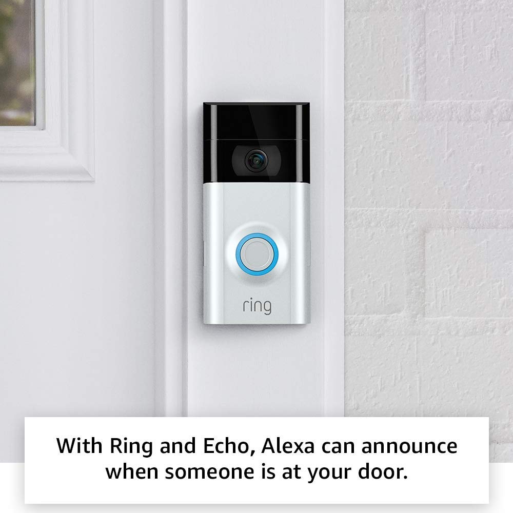 Ring Video Doorbell 2 + Echo Dot (2nd Generation) White Pricepulse
