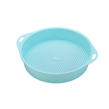 OUNONA Gartensieb Erdsieb Kunststoff Garten Handwerkzeug Riddle Boden Mesh (blau)