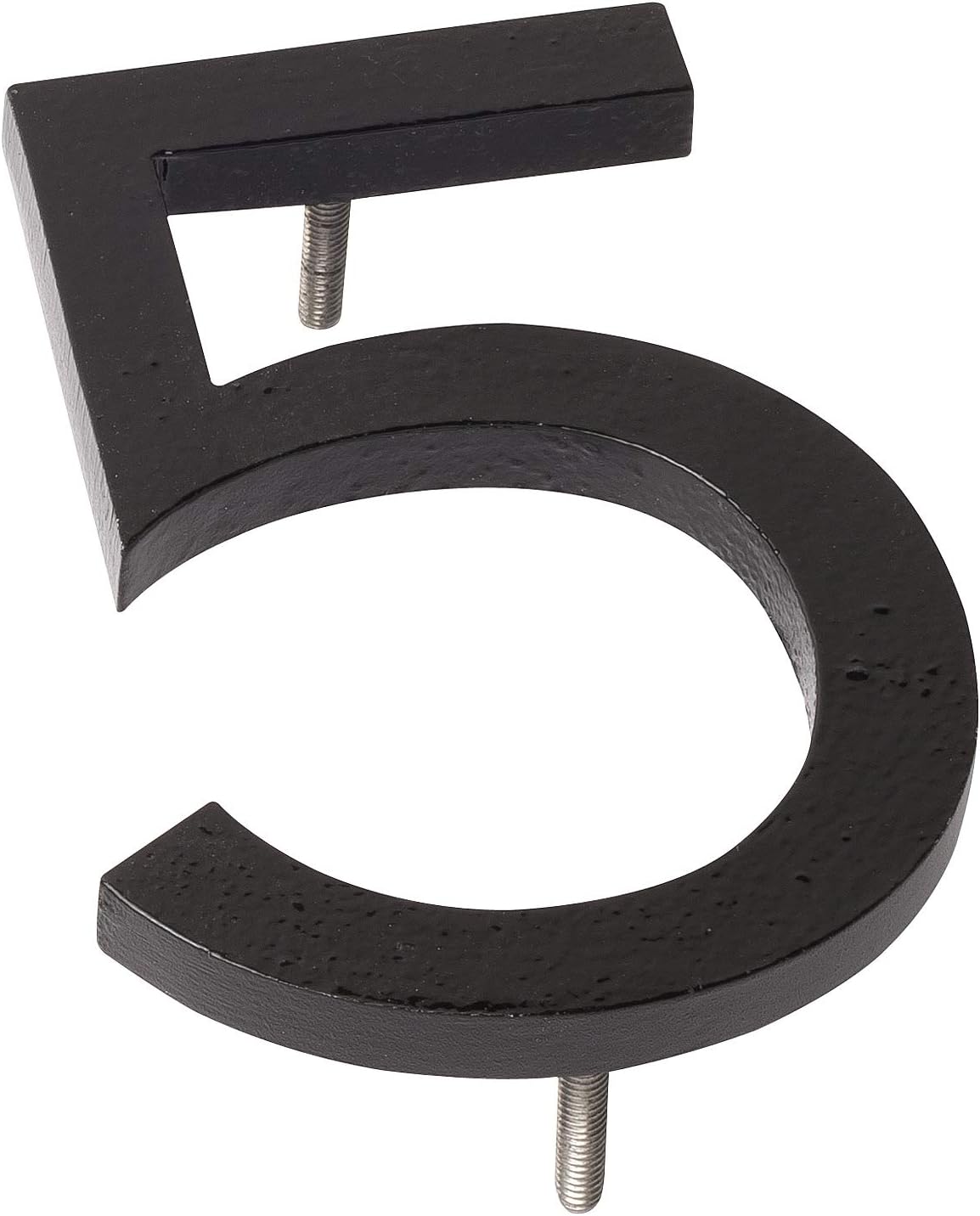 Address Signs - Montague Metal Products MHN-04-F-BK1-5 Solid Aluminum Modern Floating Address House Numbers, 4