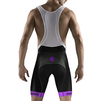 Uglyfrog Sommer Herren Bekleidung Hosen Bib Shorts Rad-Trägerhose Teglio V2 aus 80% PA 20% EL Gepolsterte Fahrradhose/Radshor
