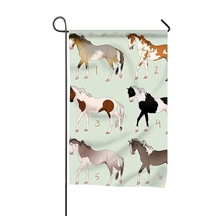 Yard Garden Outdoor Living Paint Horse Decorative Flag Home Garden