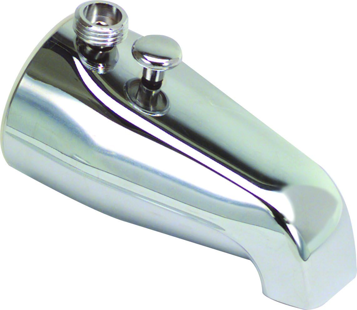 Proplus 104014 Bathtub Spout With Top Shower Diverter Chrome 3 4