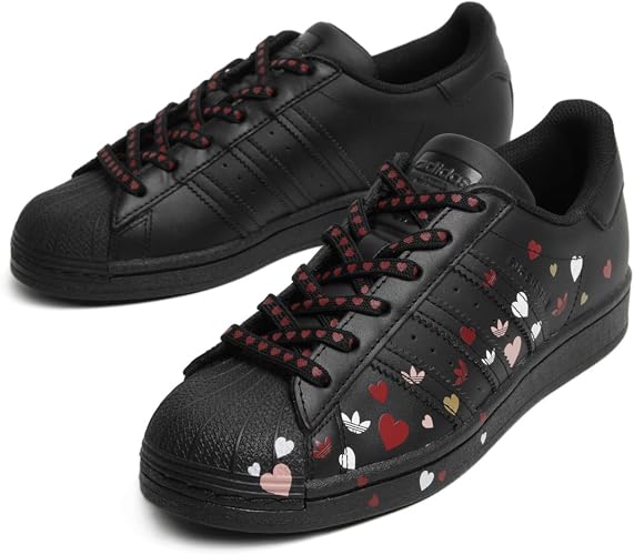 Amazon アディダス レディース Superstar W スーパースター sp Fv32 Blk Wht Pnk ブラック 24 5 Adidas アディダス スニーカー
