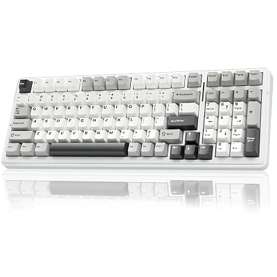 AULA F99 Wireless Mechanical Keyboard,Tri-Mode BT5.0/2.4GHz/USB-C Hot Swappable Custom Keyboard,Pre-lubed Linear Switches,RGB Backlit Computer Gaming Keyboards for PC/Tablet/PS/Xbox