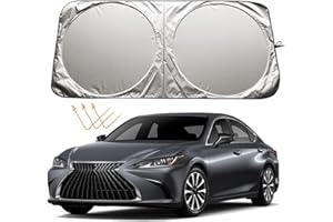 XHRING Windshield Sun Shade for Lexus is IS250 IS350 IS300 IS460 is Couple ES ES350 RC CT LS UX Series Accessories, Car Front Window Sunshade Sun Visor Shield for Lexus Sedans Sun Protection