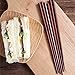 HuaLan Japanese Style Natural Wood Chopsticks Set Reusable Classic Style Chopsticks 5 Pairs Gift Set