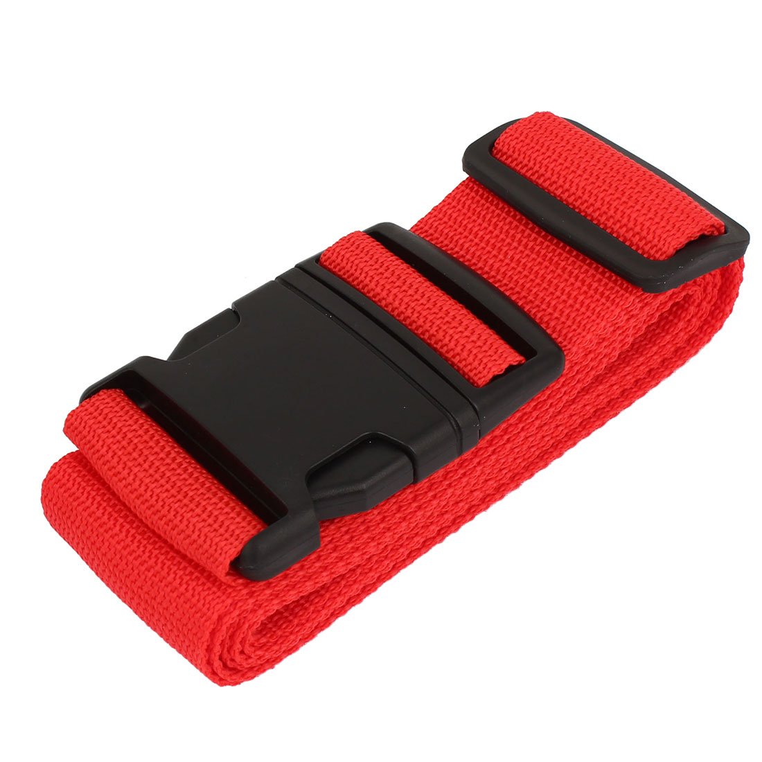 uxcell Plastic Release Buckle Adjustable Nylon Luggage Strap Belt Band Red