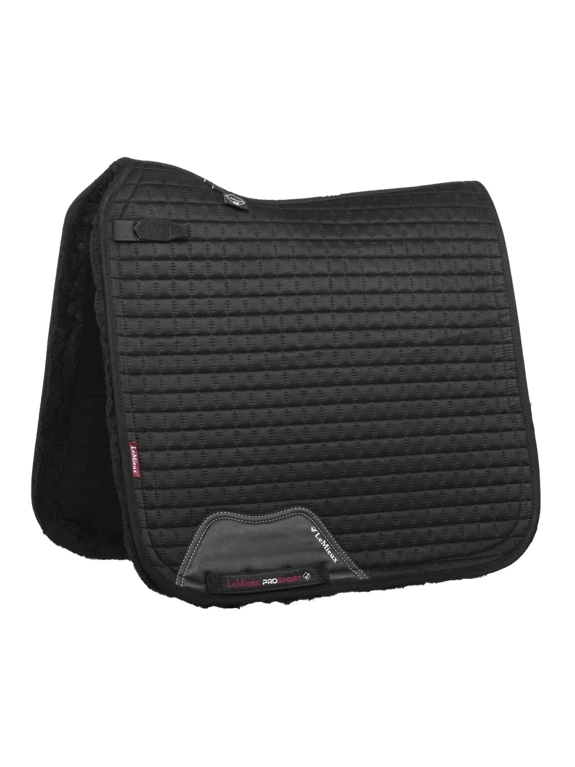 LeMieux Dressage Sensitive Square Saddle Pad - Saddle Pads for Horses - Equestrian Riding Equipment and Accessories (Black - Large)