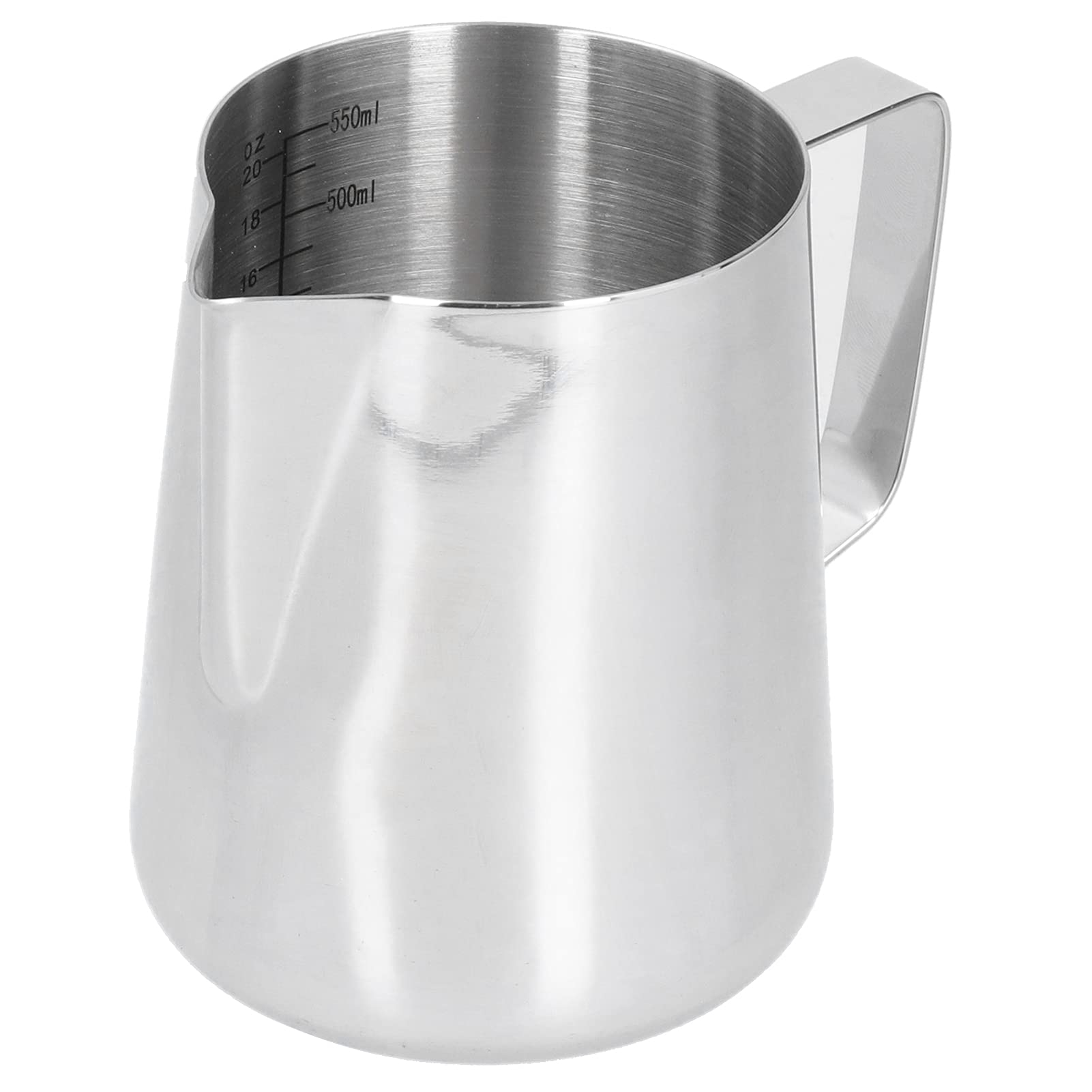 Coffee Jug 600Ml Pot Stainless Steel Pitcher Cup for Coffee Steamer Coffee Milk Frother Milk Jug with Brewing Coffee Milk Frothing Pitchers
