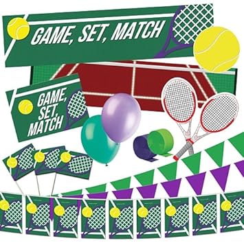 Party Special Offers Tennis Decoration Pack Amazon Co Uk Toys