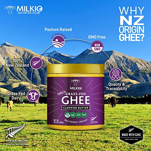 MILKIO Cultured Grass Fed Ghee Oil Halal Certified Clarified Butter
