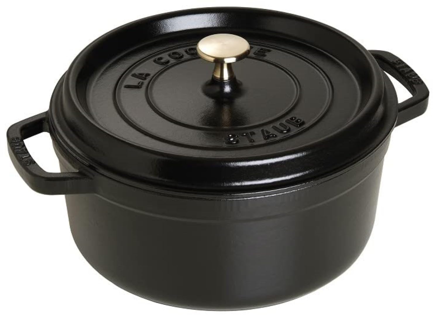 STAUB La Cocotte 26cm rund, Gusseisen - schwarz