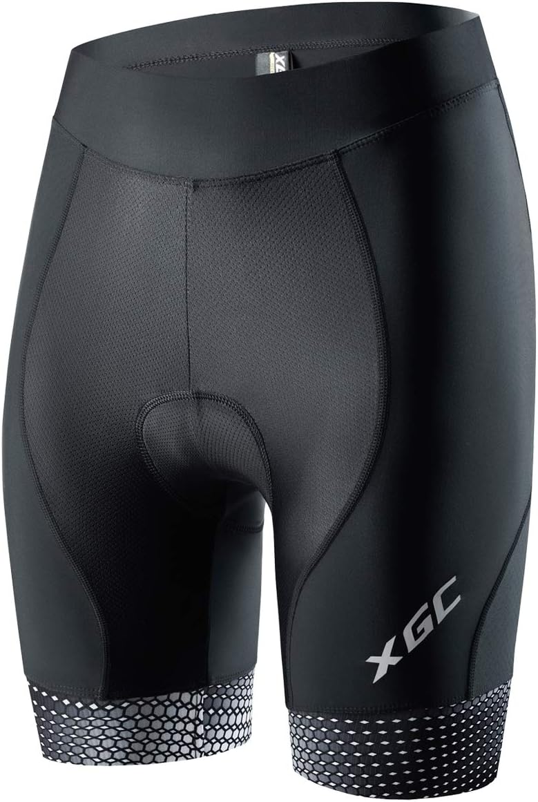 XGC Women's Cycling Shorts Bike Shorts and Cycling Underwear with High-Elasticity and Highly Breathable 4D Padded