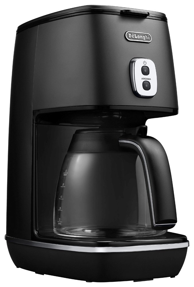 DeLonghi(デロンギ) De'Longhiドリップコーヒーメーカー ディスティンタ ICMI011J-BK レギュラーコーヒー 6杯用 チタンコートフィルター アロマモード [ブラック] ファミリー登録で3年保証商品画像